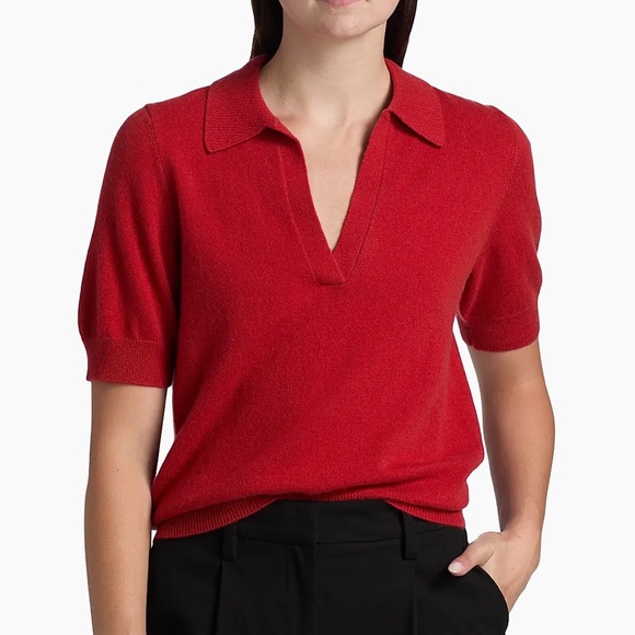 NWT reformation Louise Cashmere Polo Sweater - Picture 9 of 13